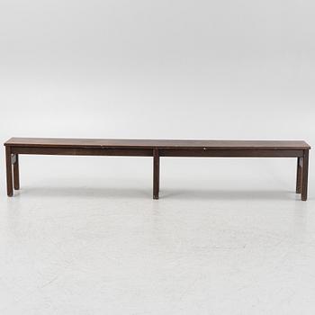 Børge Mogensen, A stained oak bench from Karl Andersson & Sons, 1970s.