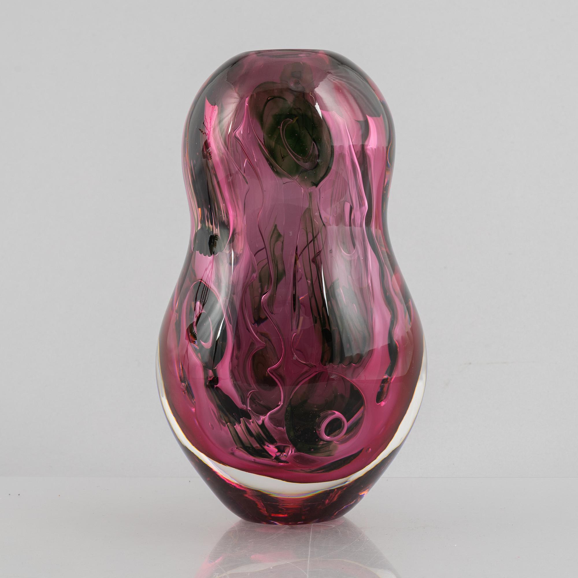 Heléne Krantz, vas, graal, unik, Orrefors, 2003.