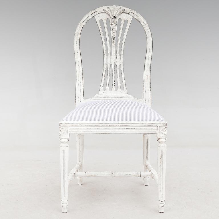 STOLAR, 8 st, gustaviansk stil, 1900-talets andra hälft.