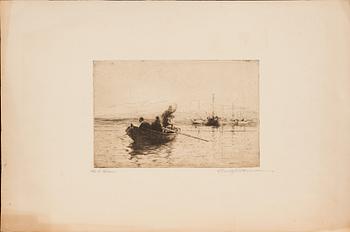 EMIL EKMAN, 12 signed etchings.