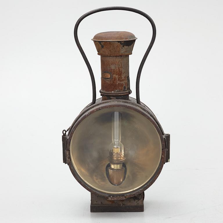 Locomotive lantern, Karlskrona Lamp Factory.
