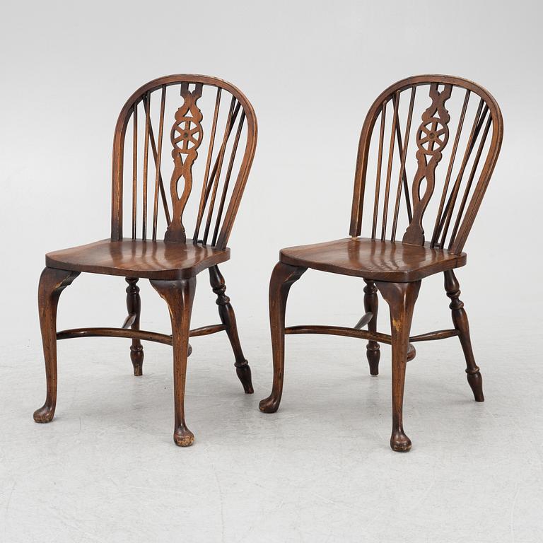 A set of seven chairs, Glenister, England, first half of the 20th Century.