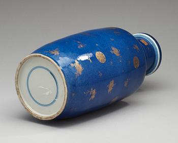 A powder blue vase, Qing dynasty, 19th Century.