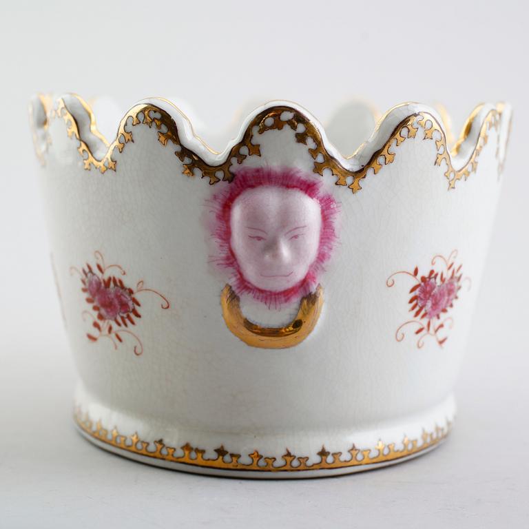GLASSKÖLJARE, porslin, 1900-/2000-tal.