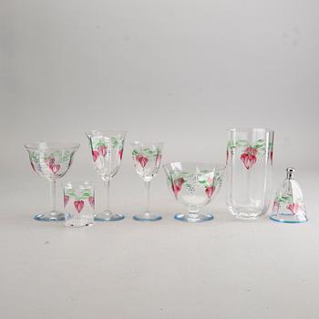 GLASSERVIS, 32 delar, "Maja" Eva Englund, Orrefors.