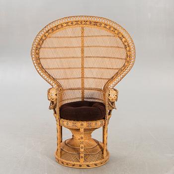 Peacock chair / rattan armchair, 1970s.