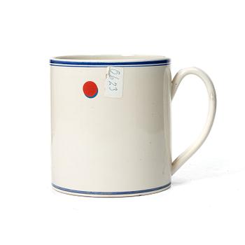 Rörstrand, mugg med groda, 1800-tal.