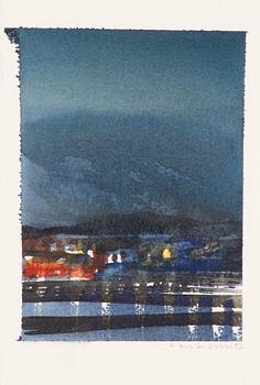 Lars Lerin, "Winter in Lofoten".