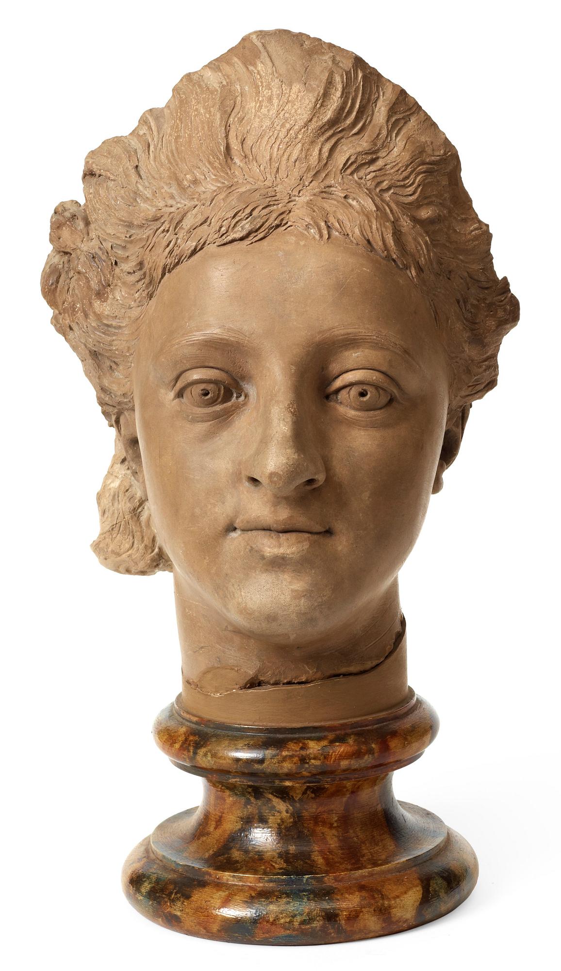 Johan Tobias Sergel, "Drottning Hedvig Elisabeth Charlotta" (1759-1818) (Queen Hedvig Elisabeth Charlotta).