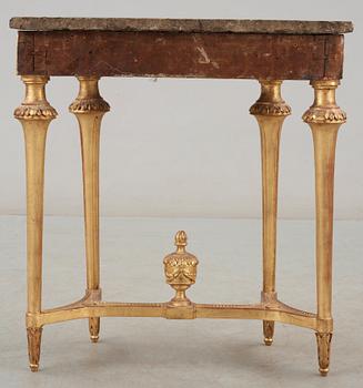 KONSOLBORD. Gustavianskt stockholmsarbete, 1700-talets slut.