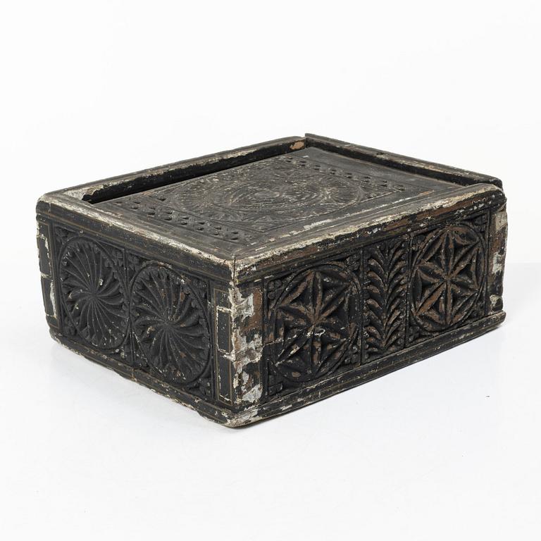 Ljuslåda, Allmoge, Småland/Västergötland, 17-/1800-tal.