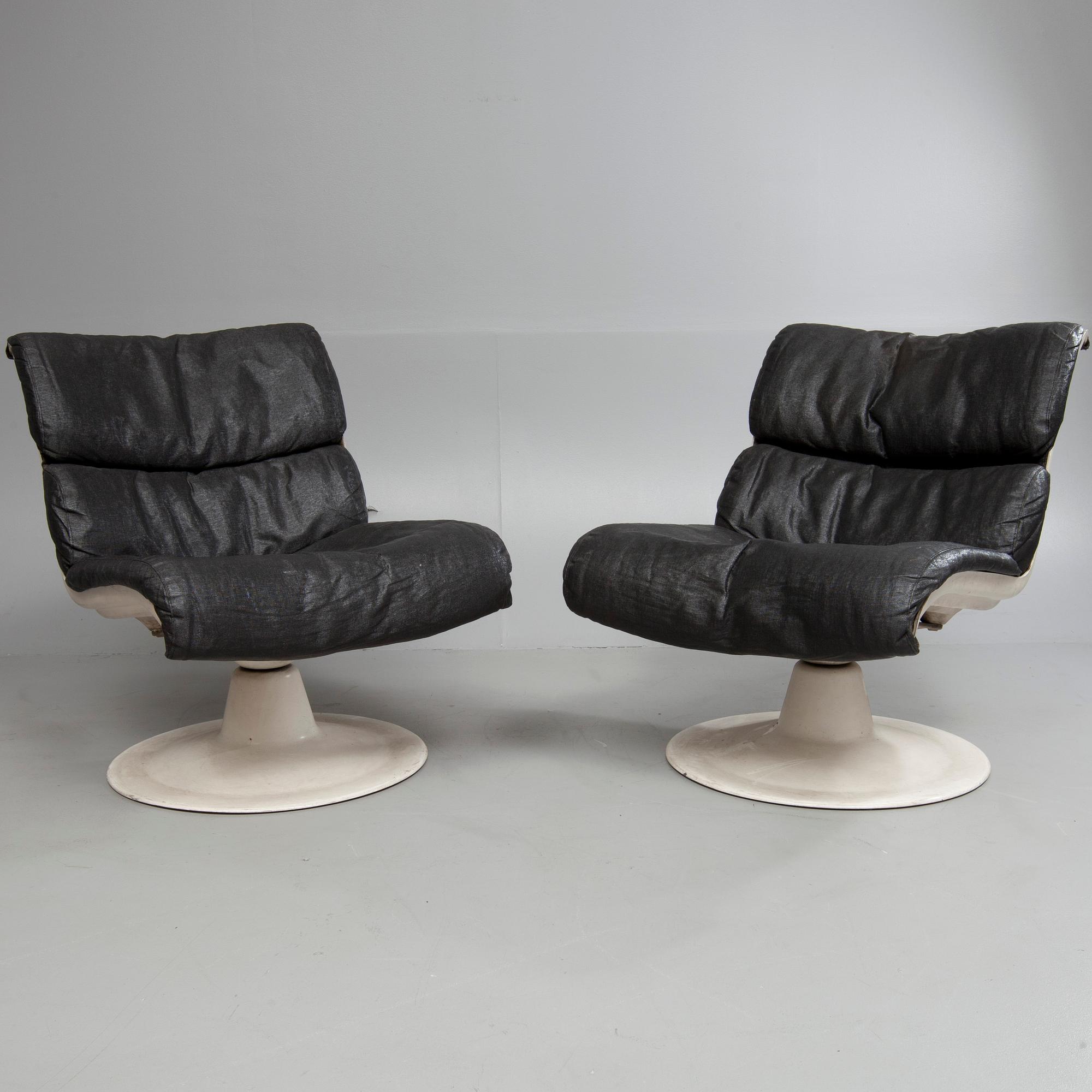 FÅTÖLJER, ett par, Yrjö Kukkapuro, Haimi, 1960-70-tal.