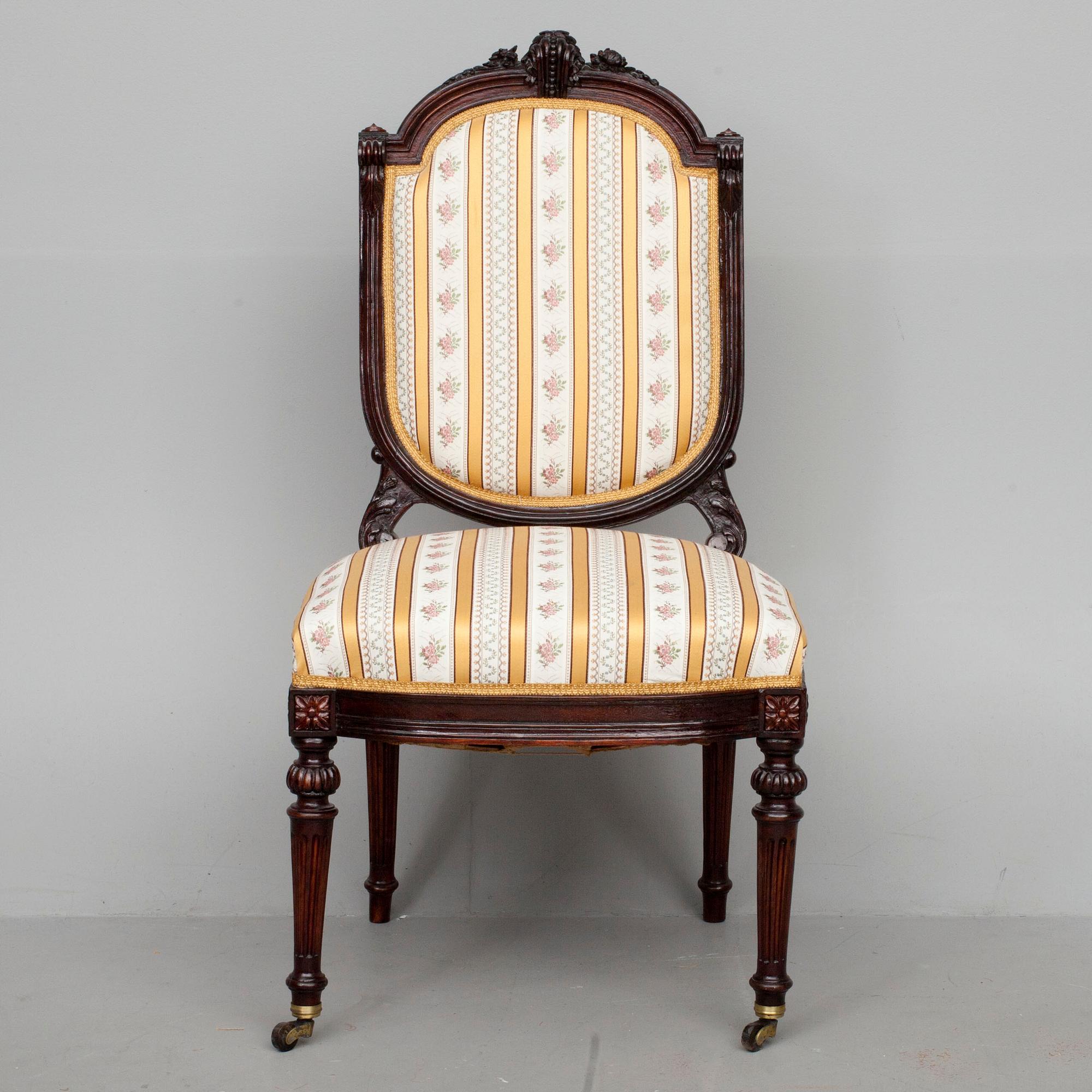 STOLAR, 2 st /STOLAR, ett par, Louis XVI-stil, 1800-talets slut.
