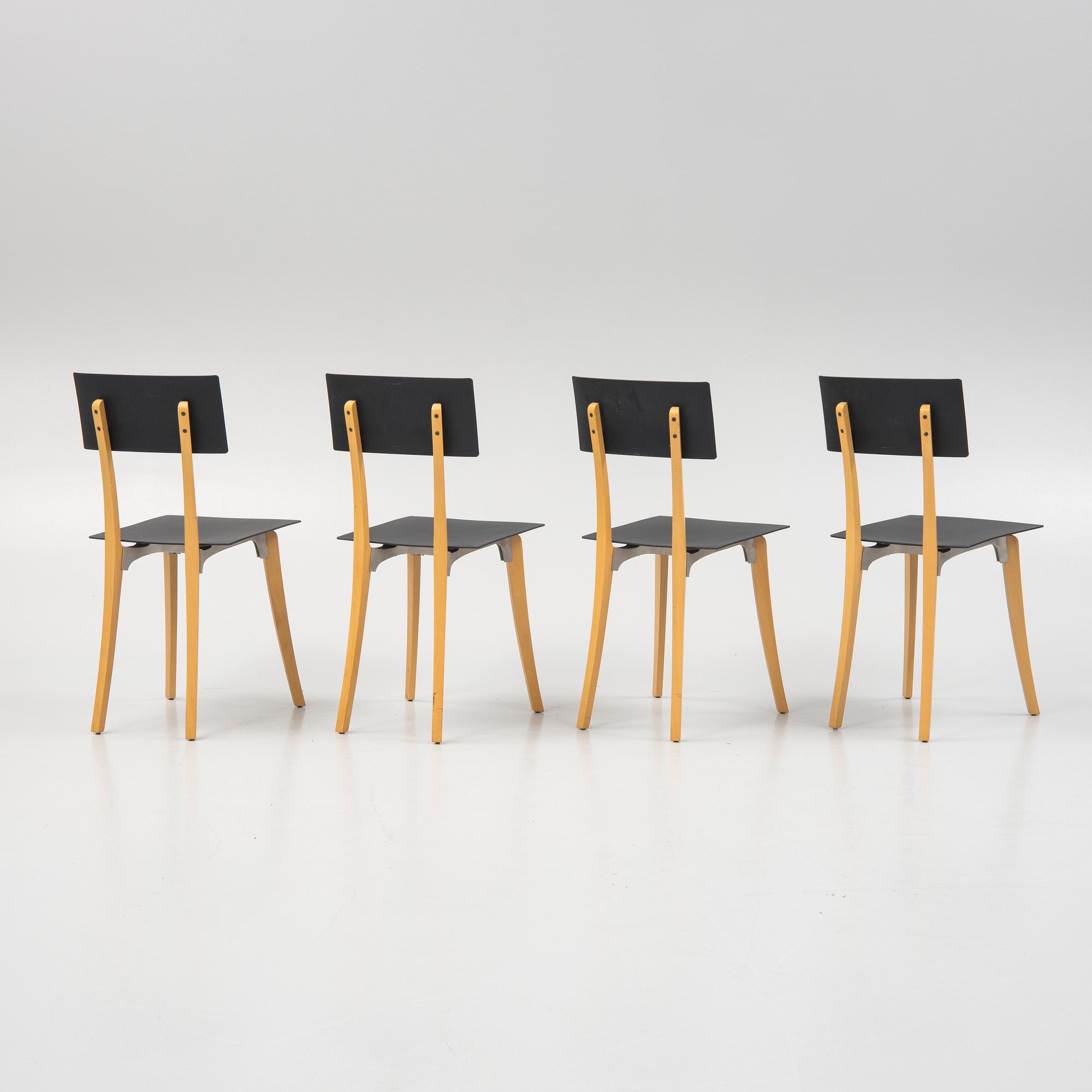 Enzo Mari, chairs, 4 pcs, Enzo Mari, chairs, 4 pcs,