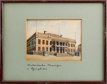 FRITZ LINDSTRÖM, 10 st, akvareller, signerade.
