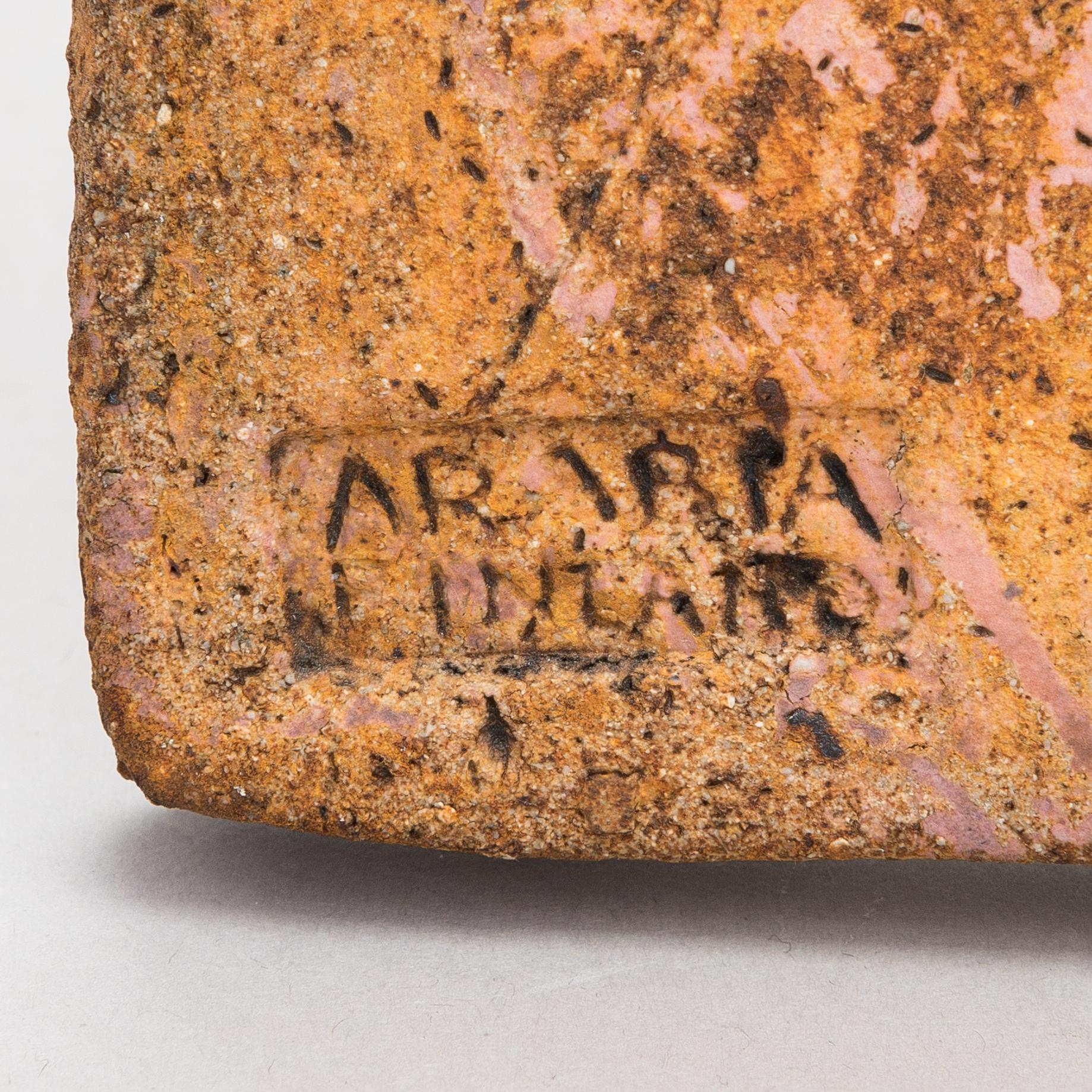 Francesca Mascitti-Lindh, A stoneware relief, signed F. Lindh Arabia.