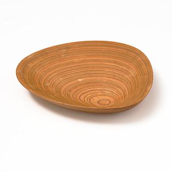 Tapio Wirkkala, a laminated birch dish, Finland, 1950s.