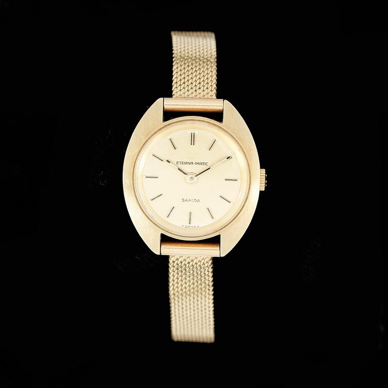 ARMBANDSUR, Eterna Matic, 18k guld.