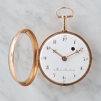 WILHELM PAULI (1770-1816), Stockholm, pocket watch, 54 mm,