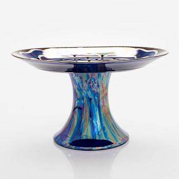 Birger Kaipiainen, a footed 'Florence´ ceramic dish, marked Birger Kaipiainen, Arabia Finland.