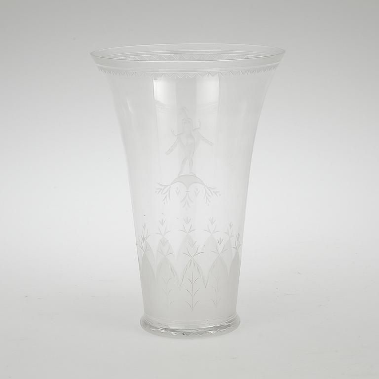 VAS, glas, Simon Gate, Orrefors, 1926.