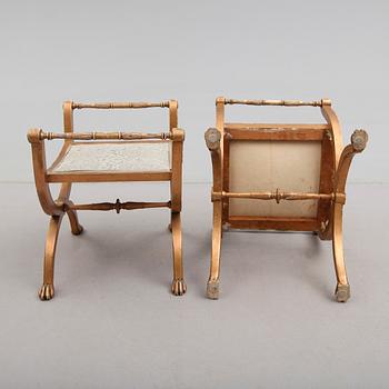 BANKETTER, 1 par, empirestil, 1800-talets andra hälft.