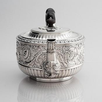 Adolf Zethelius, tekanna, silver, Stockholm 1833.