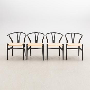 Hans J. Wegner, chairs, 10 pcs, CH-24 "The Y Chair" Carl Hansen & Son Denmark 21st century.