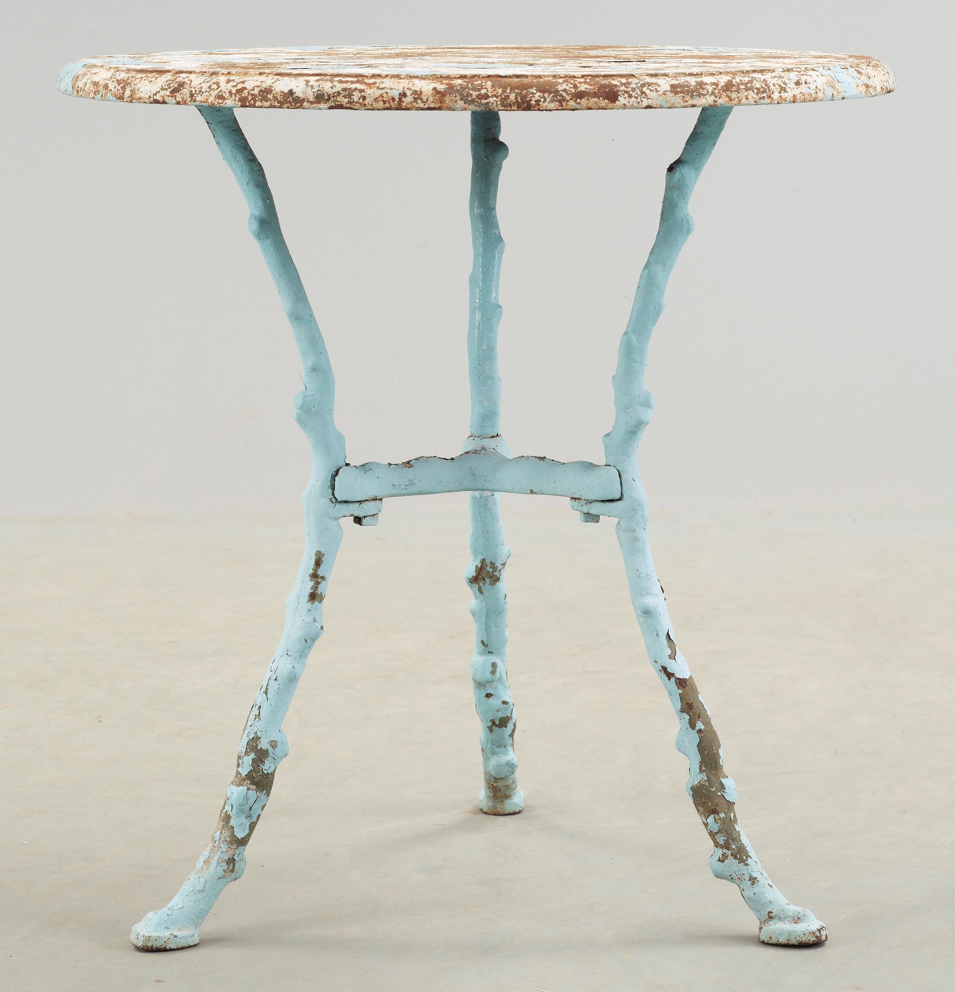 TRÄDGÅRDSBORD, gjutjärn, 1800-talets slut.