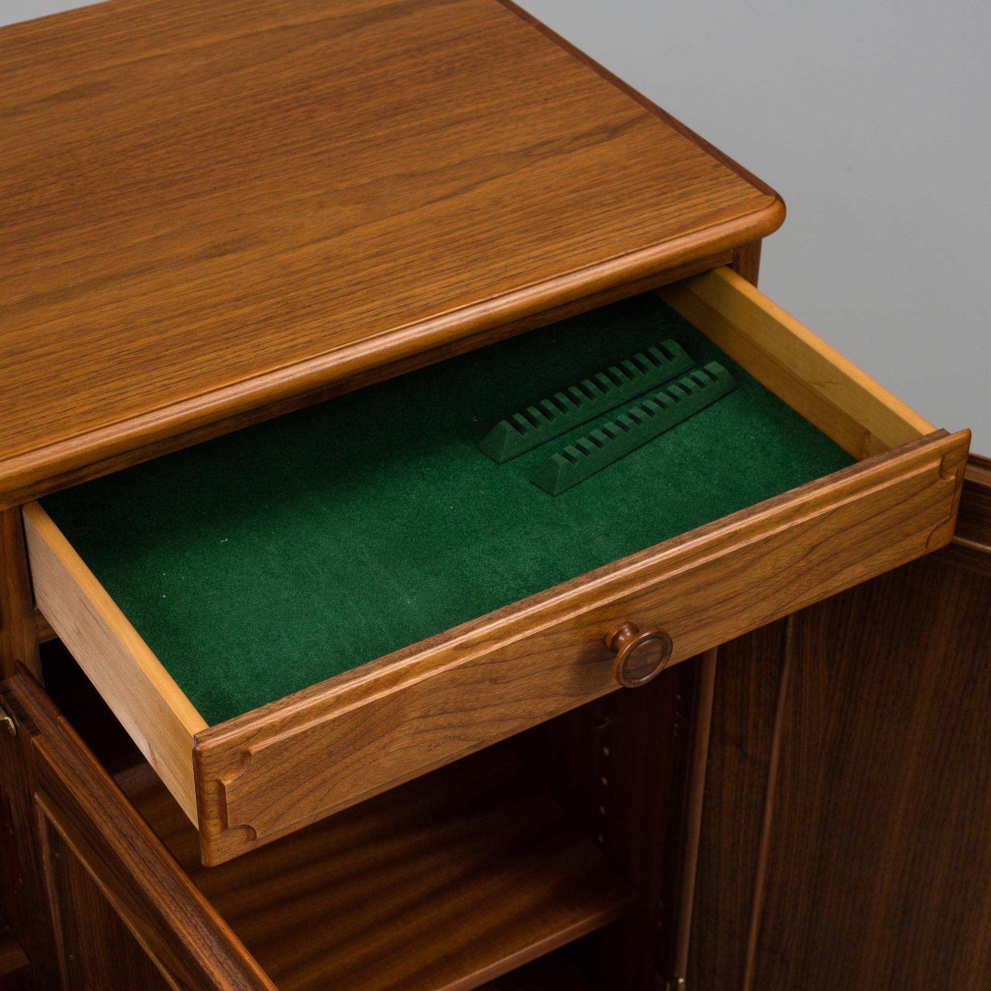 A second half of the 20th Century 'Vindö' walnut sideboard by Svante Skogh.