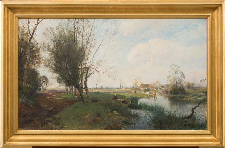 GUSTAF RYDBERG, olja på duk, signerad och daterad 1904.