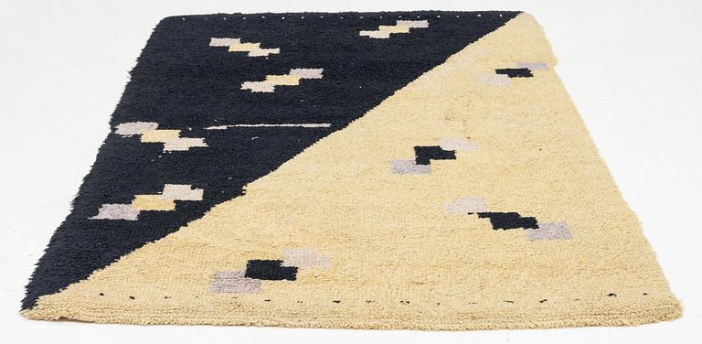 Matta, flossa, art déco, 1930-tal. Ca 205 x 116 cm.