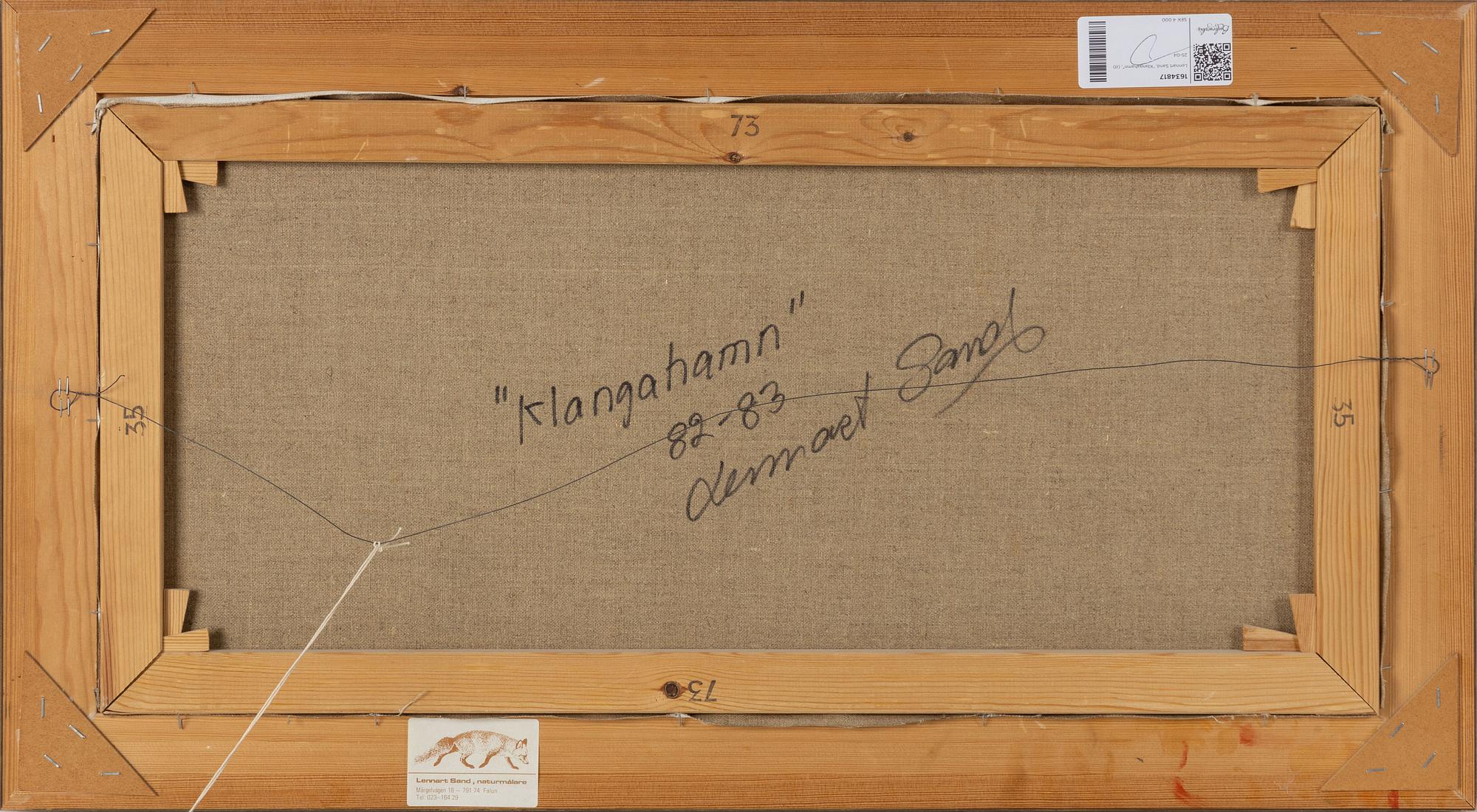 Lennart Sand, "Klangahamn",.