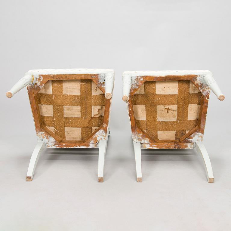 A set of four Swedish chairs from around 1820s.