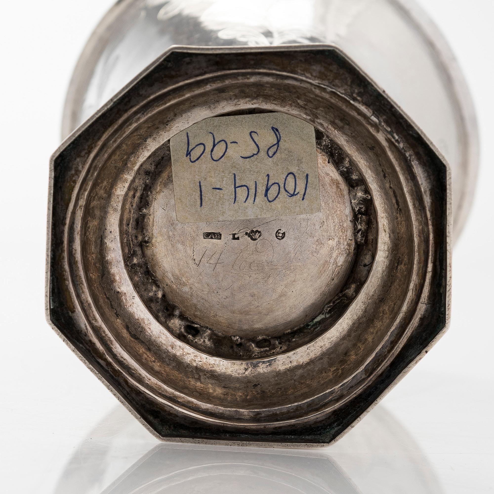 A Finnish silver cup, maker's mark of Carl Anders Berg, Vasa Finland 1820.