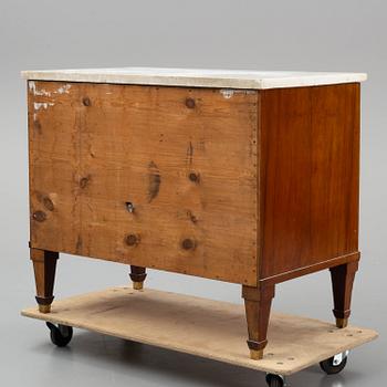 A late gustavian chest of drawers, late 18th century.