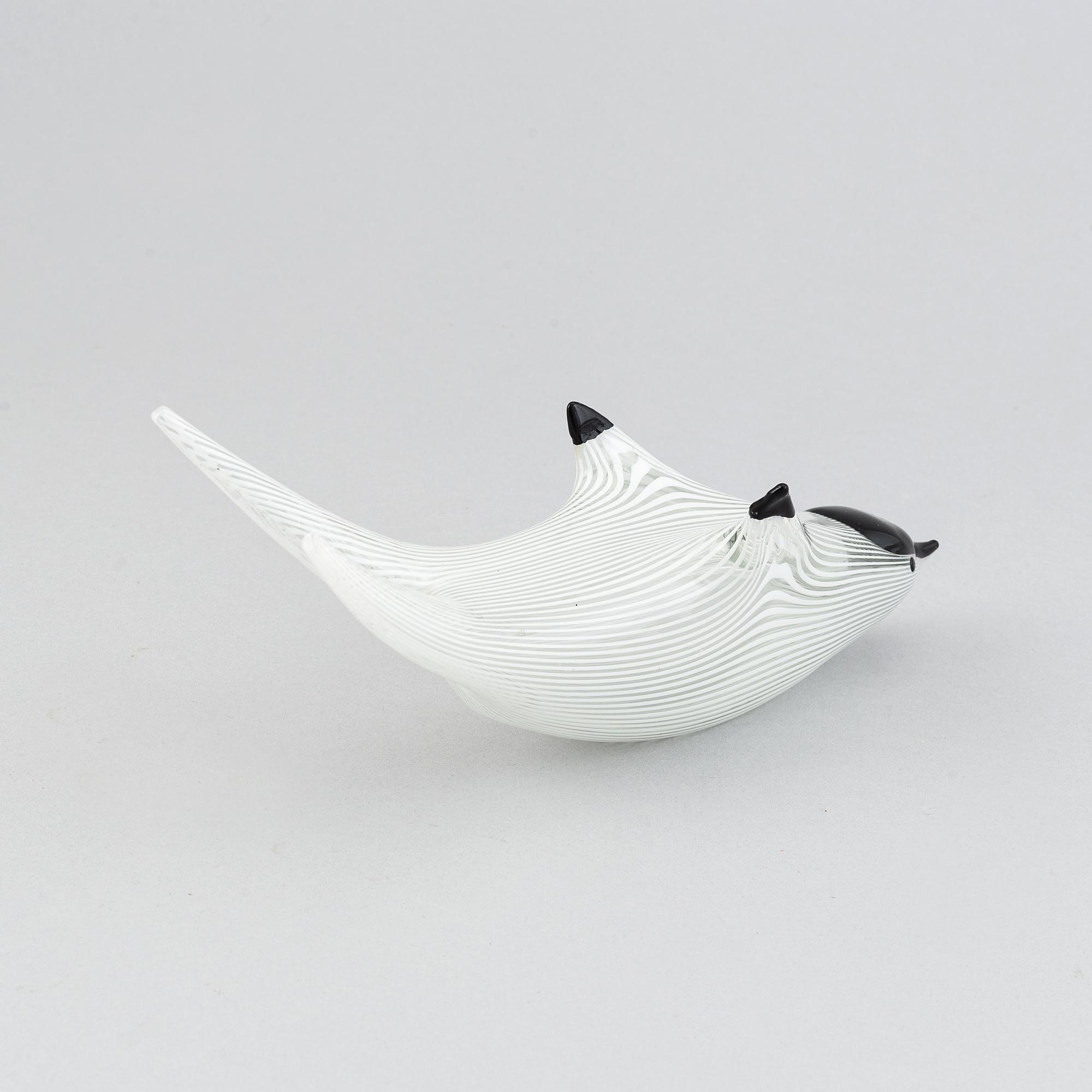 Fulvio Bianconi, a glass 'Rondine' bird figurine, Venini, Murano, Italy.