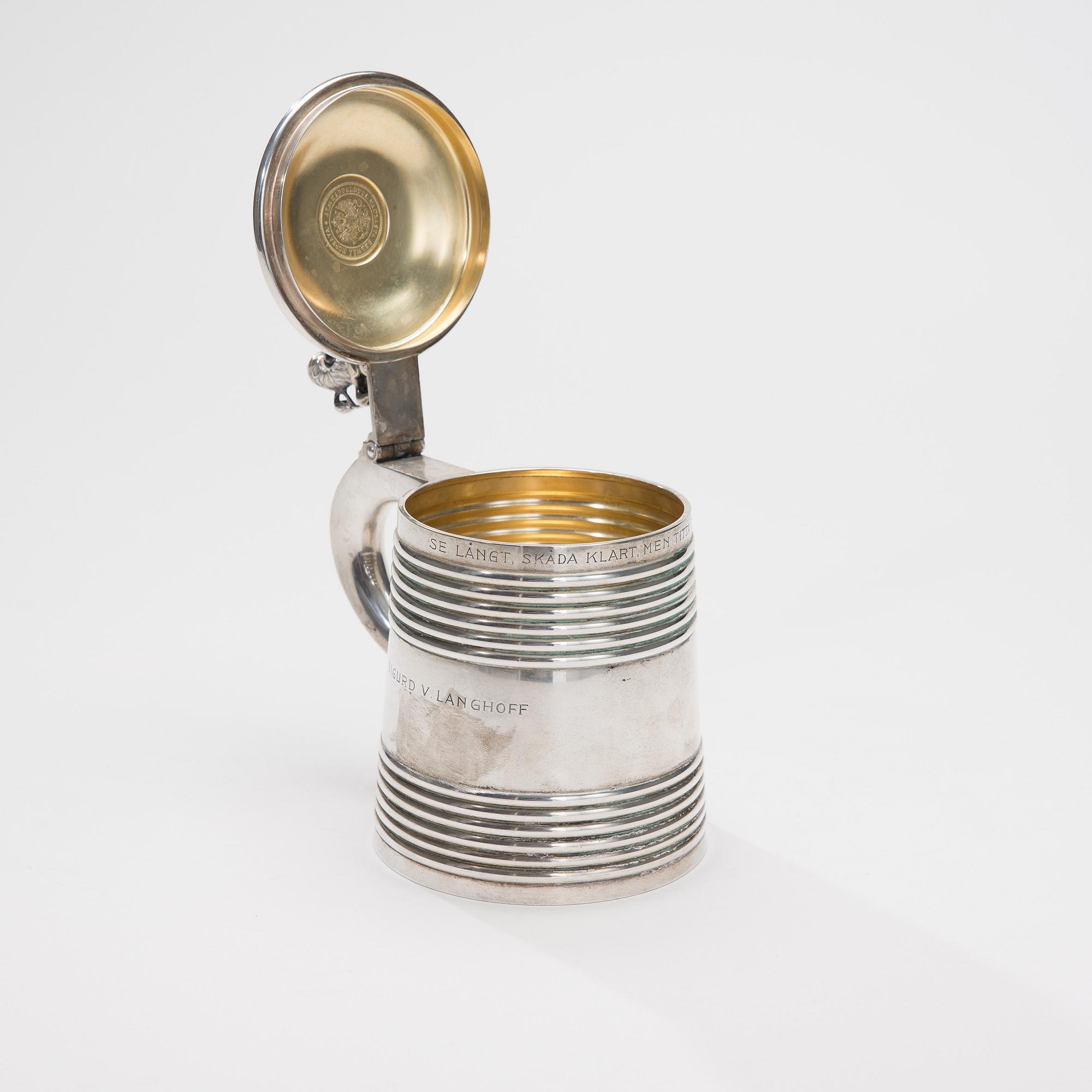 STOP, silver, Kultakeskus Oy, Tavastehus 1930-tal. Vikt 516 g.