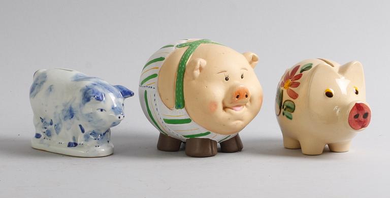 PARTI SPARGRISAR, 9 st. Lergods/porslin.