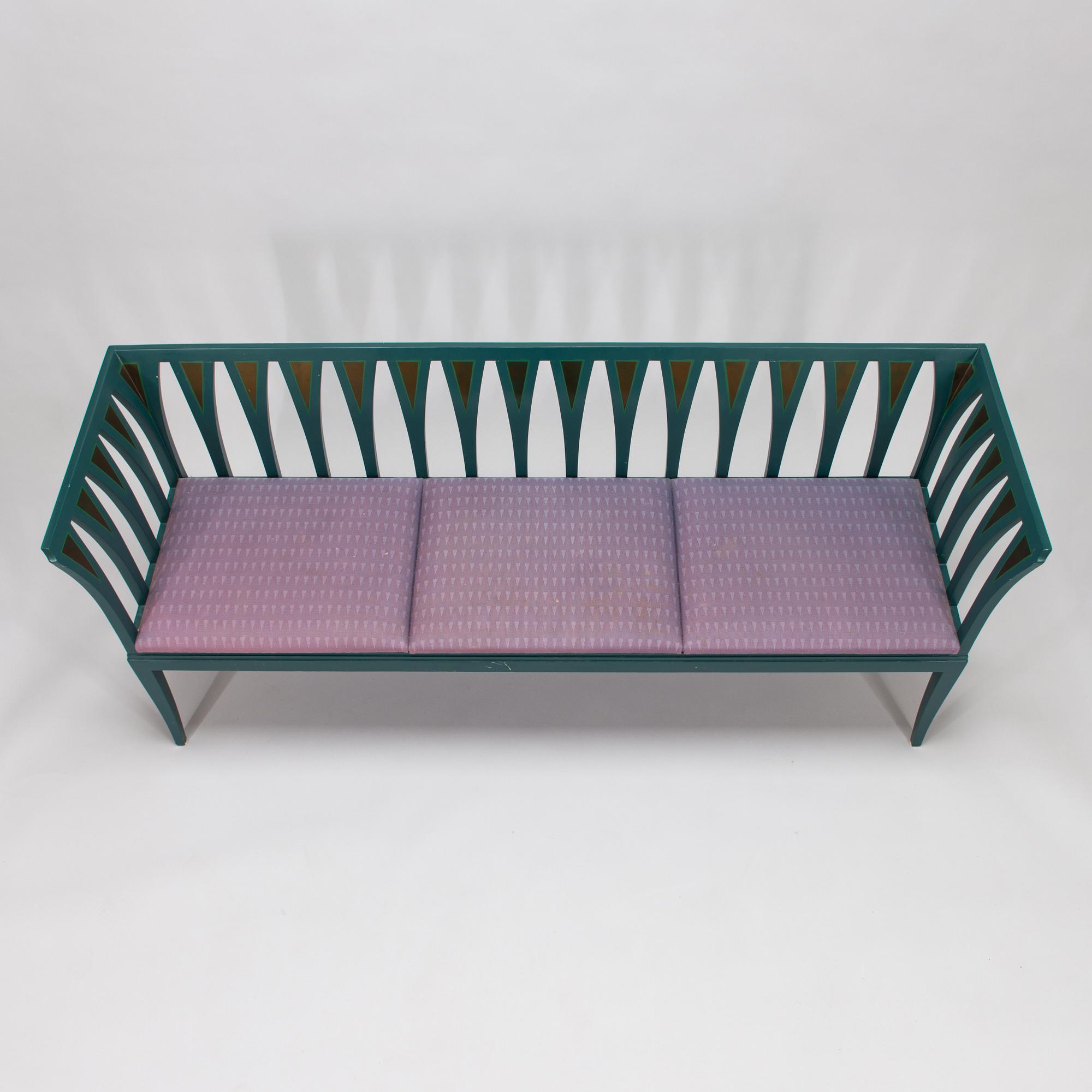 Eliel Saarinen, sohva, "The Blue Settee", Adelta Oy, Finland 1983.