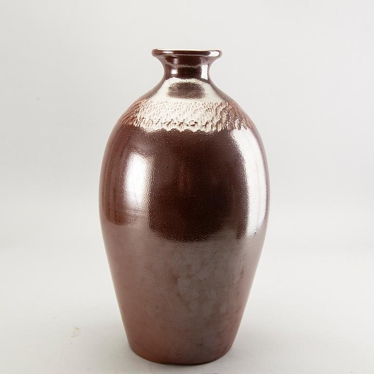 An salt glazed floor vase by Anders Johansson, Höganäs Sweden.
