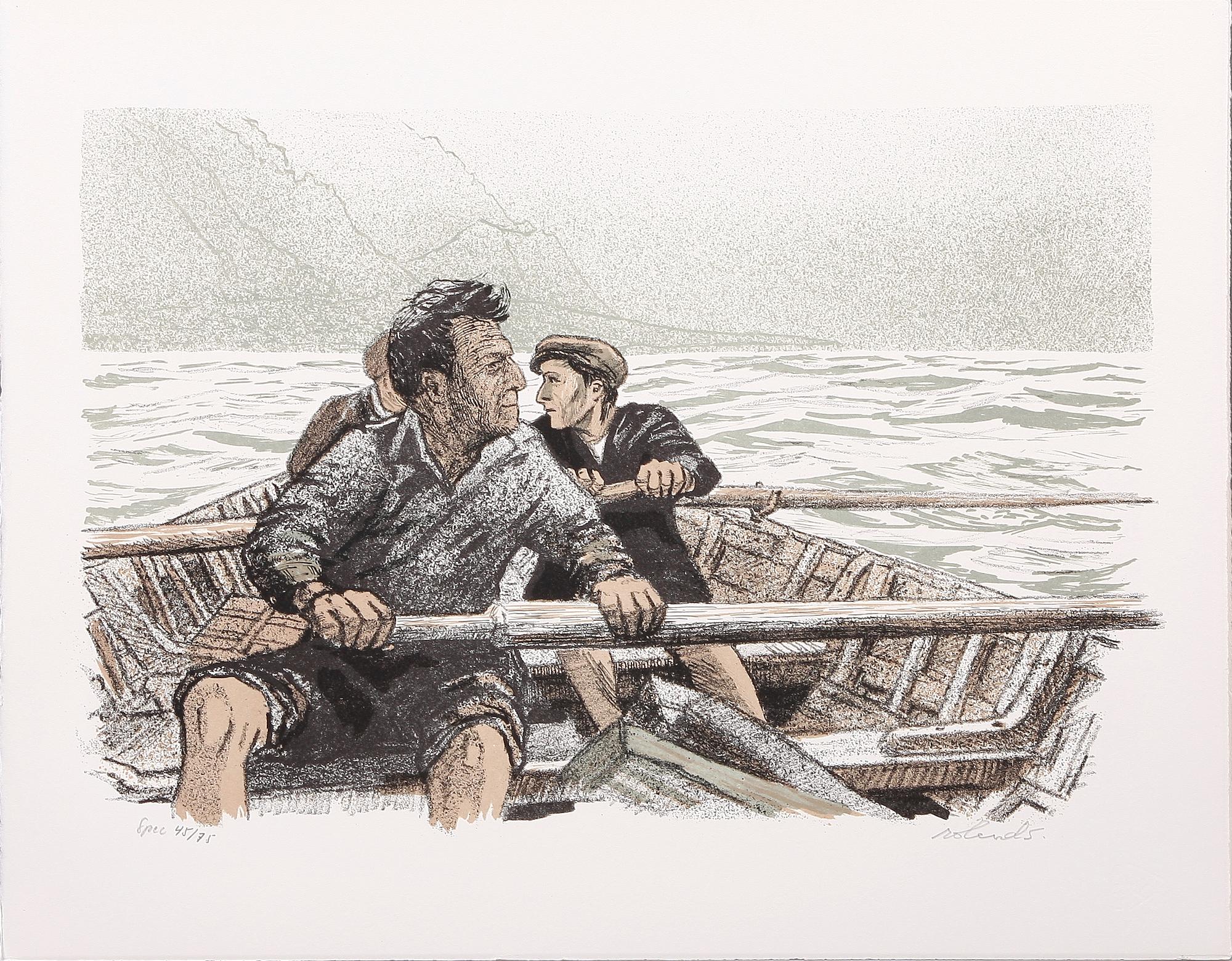 SVENSSON, ROLAND, mapp med litografier, 7 litografier, "Tristan da Cunha", sign o numr 45/75.