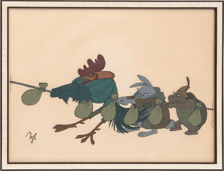 Filmcell från filmen "Robin Hood", Walt Disney.