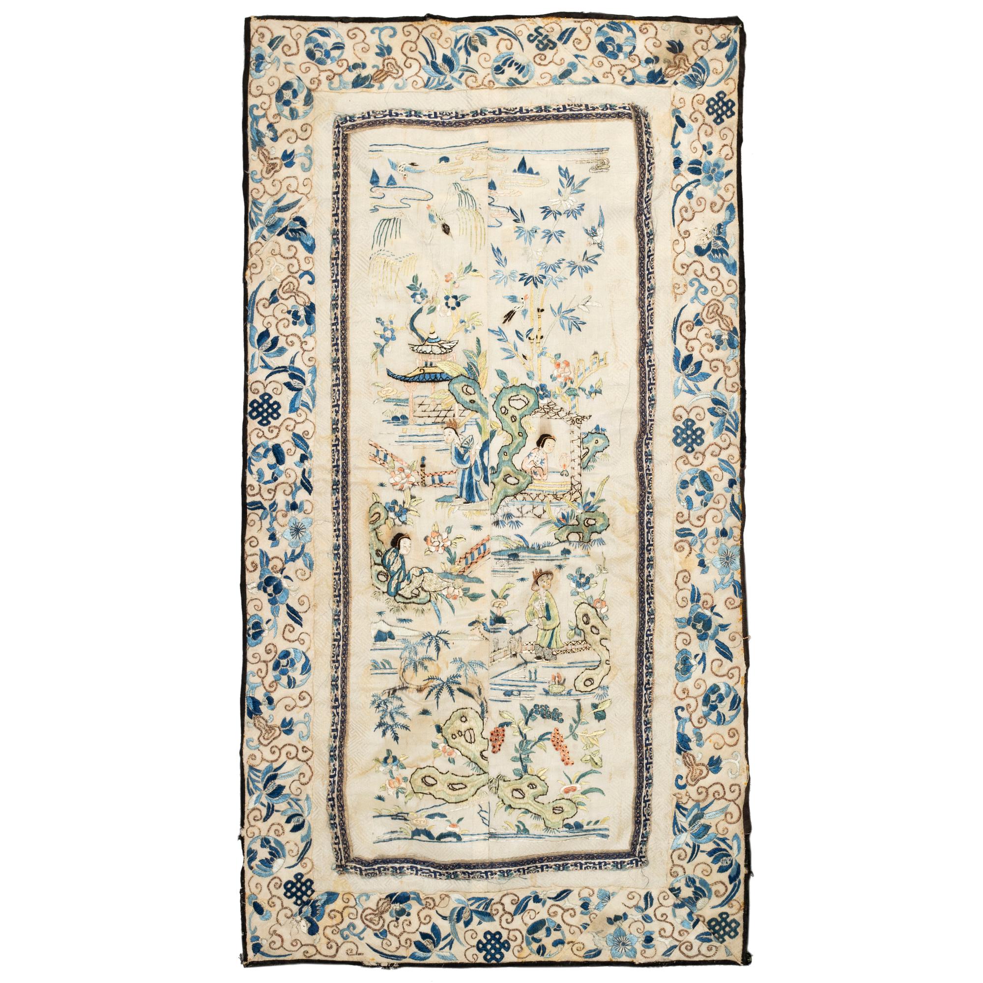 A silk textile, Qing dynasty, 19th century.