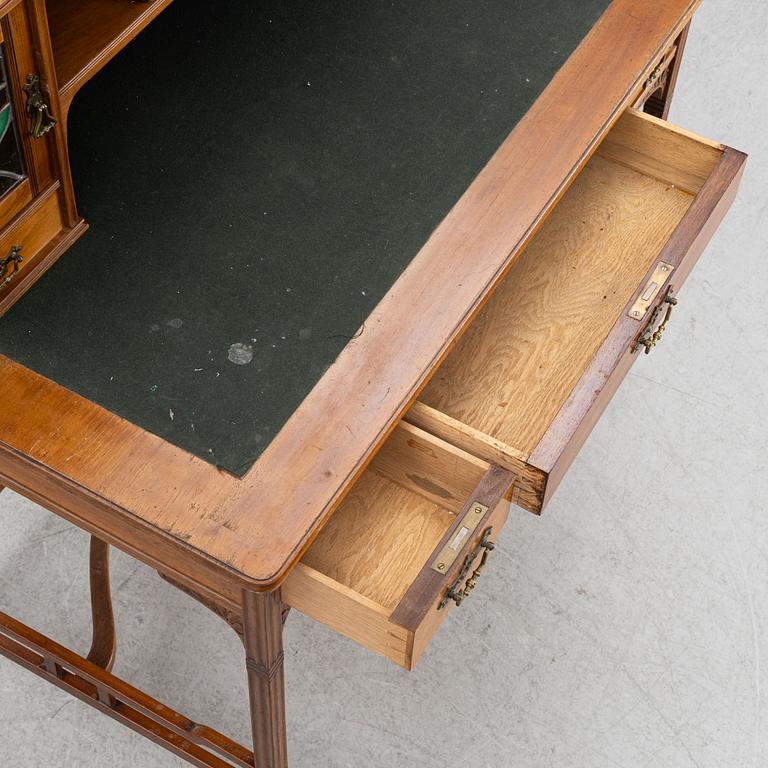 Skrivbord med uppsats, jugend, tidigt 1900-tal.
