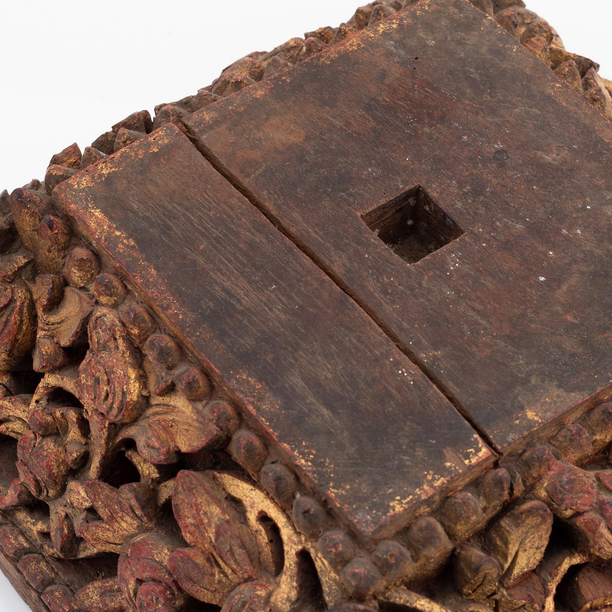 A set of three carved wooden stands, early 20th Century.