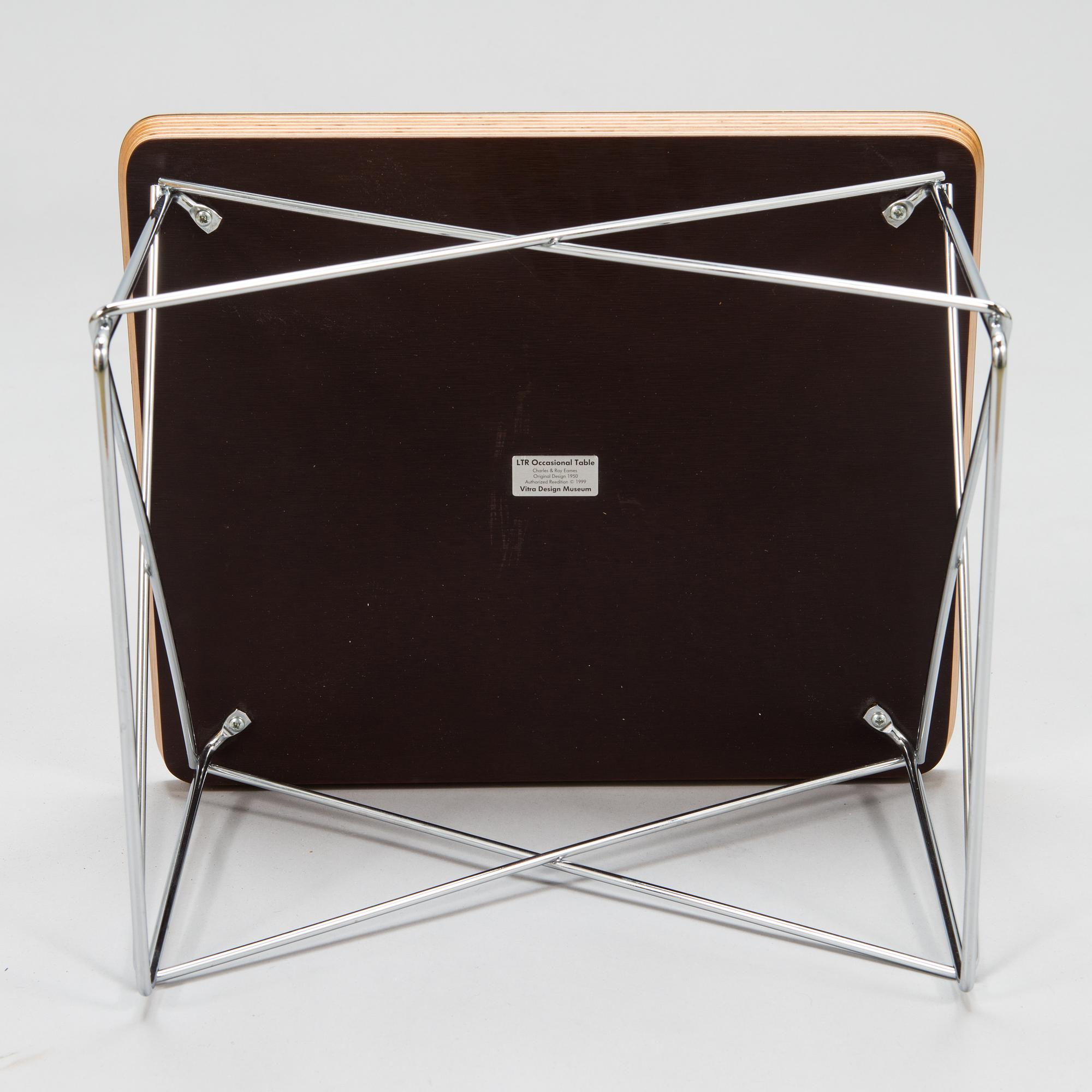 Charles & Ray Eames, Soffbord, LTR Occasional Table, Vitra Design Museum, 1999. Formgivet år 1950.