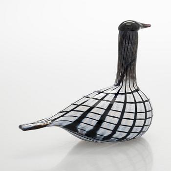 Oiva Toikka, lasilintu, "Pikku kuikka", signeerattu O. Toikka, Nuutajärvi.