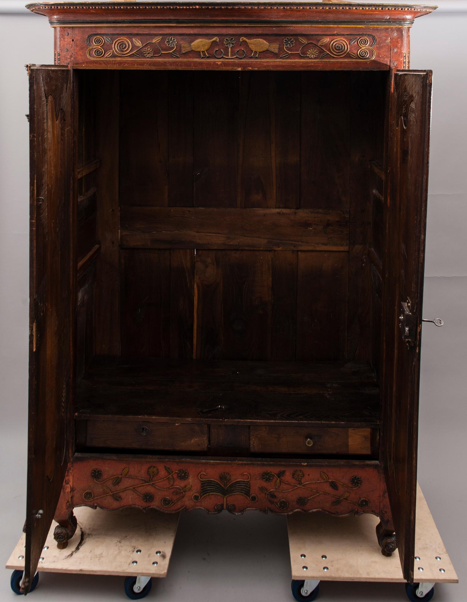SKÅP, Frankrike/Mellaneuropa, daterad 1834.