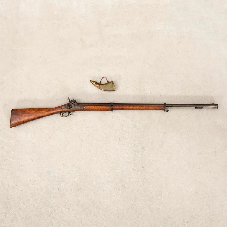 A percussion rifle, Swedish, m/1860.